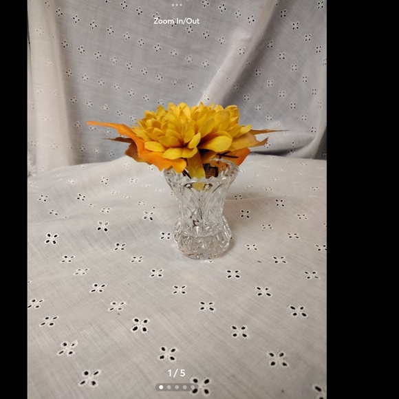 Vintage kristal bud base - Picture 1 of 5